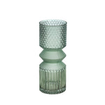 Glass 10" Mallet Vase, Green