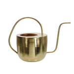 Metal 11" Flat Top Watering Can, Gold