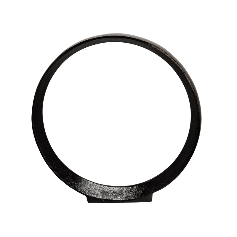 S/2 12/14" Aluminum Ring, Black
