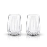 Cactus Crystal Stemless Wine Glasses by Viski®