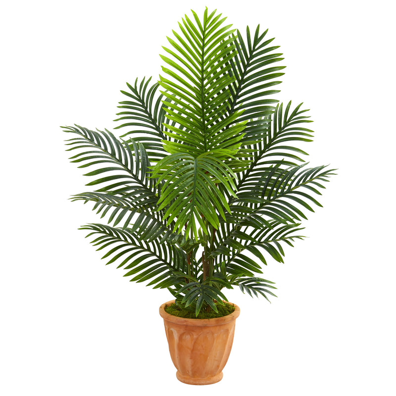 Árbol artificial Paradise Palm de 4.5' en maceta de terracota