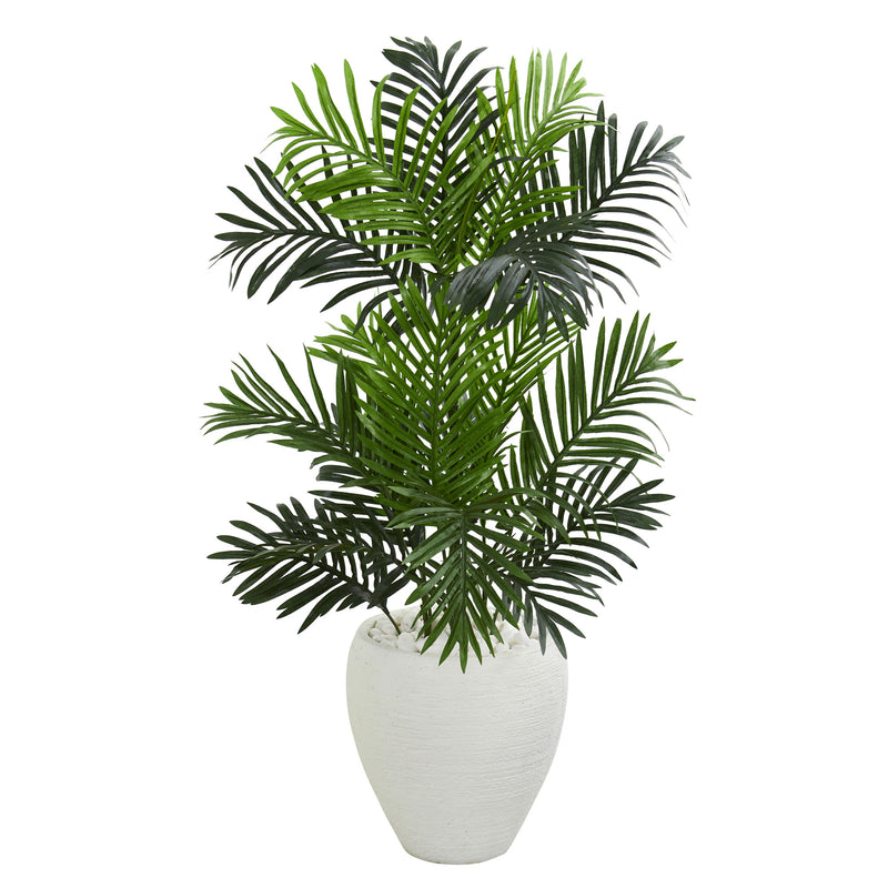 Árbol artificial Paradise Palm en maceta blanca