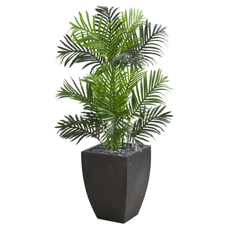 Palmier artificiel Paradise Palm dans une jardinière noire
