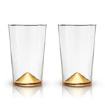 Gold Pointed Cocktail Tumblers by Viski®