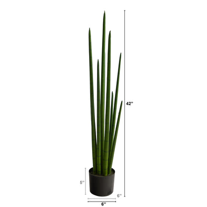3.5’ Sansevieria Snake Artificial Plant - Decor Addict, LLC
