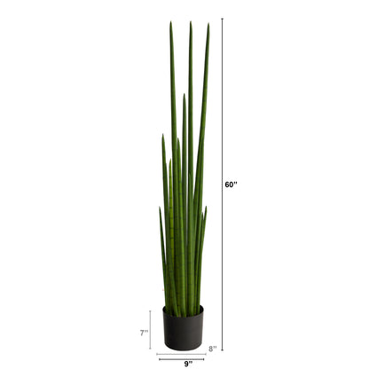 5’ Sansevieria Snake Artificial Plant - Decor Addict, LLC