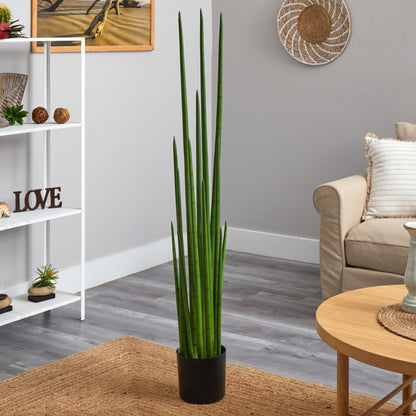 5’ Sansevieria Snake Artificial Plant - Decor Addict, LLC
