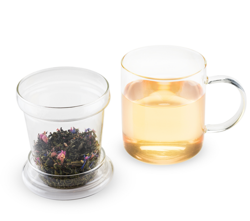 Tasse à infuseur à thé en verre Blake par Pinky Up