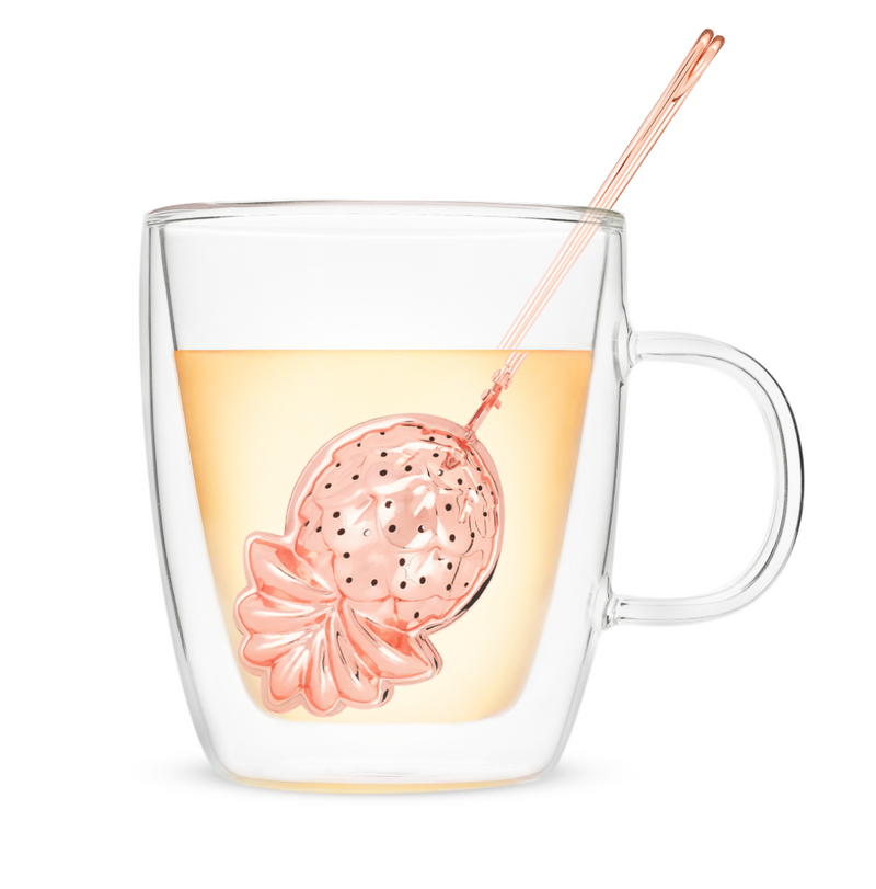 Rose Gold Pineapple Tea Infuser by Pinky Up