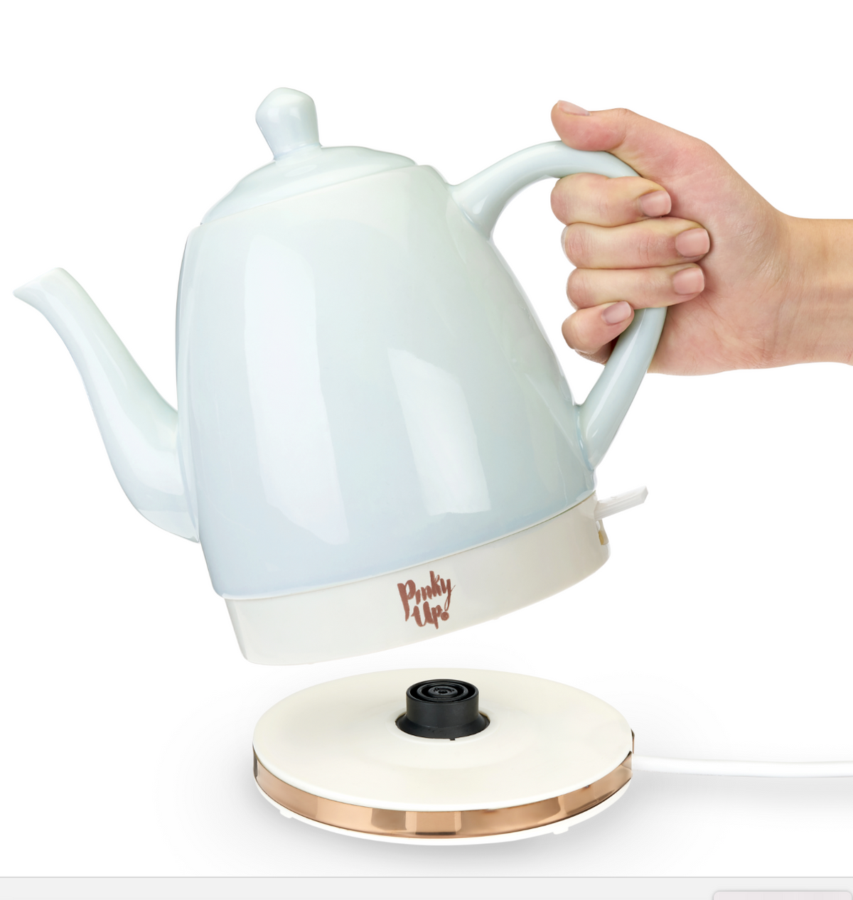 Noelle™ Ceramic Electric Tea Kettle by Pinky Up® - Decor Addict, LLC