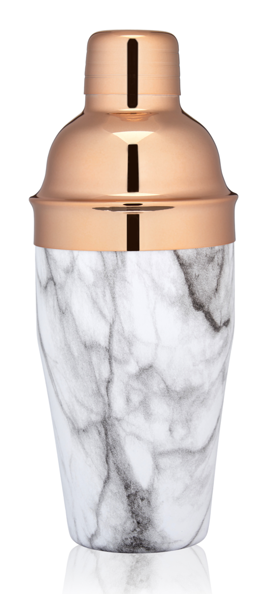 Copper and Marble Cocktail Shaker