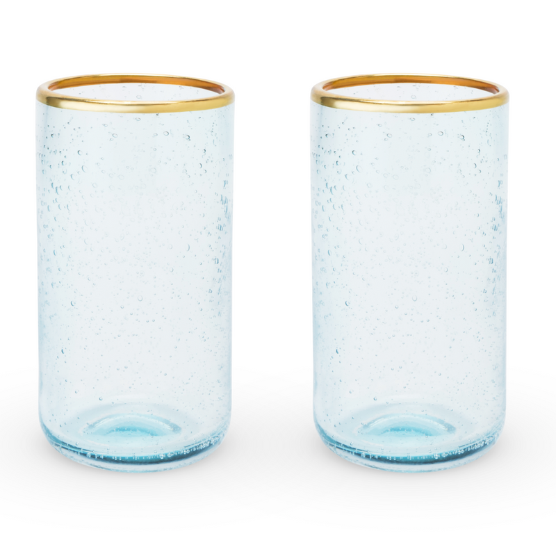 Ensemble de gobelets en verre Aqua Bubble de Twine®