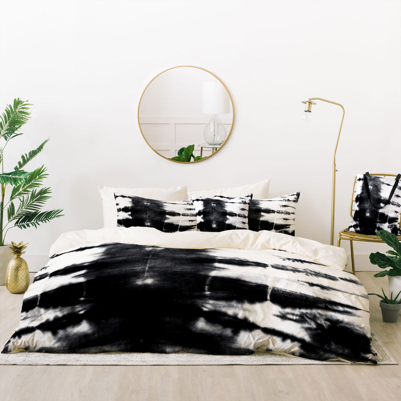 Alison Janssen Black And White Shibori Bedding Collection