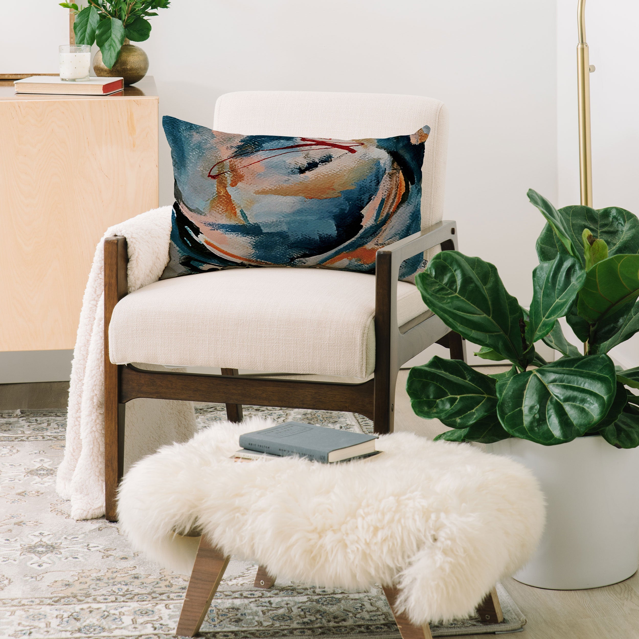 Alyssa Hamilton Art Drift 6 A Bold Media Mix Throw Pillow Collection - Decor Addict, LLC