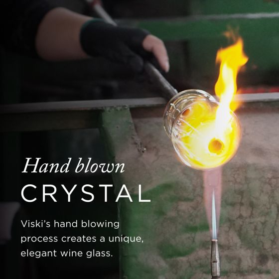 Rolling Crystal Wine Glasses by Viski® - Decor Addict, LLC