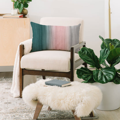 Anitas Bellas Artwork Teal Blush Gray Watercolor Throw Pillow - Decor Addict, LLC