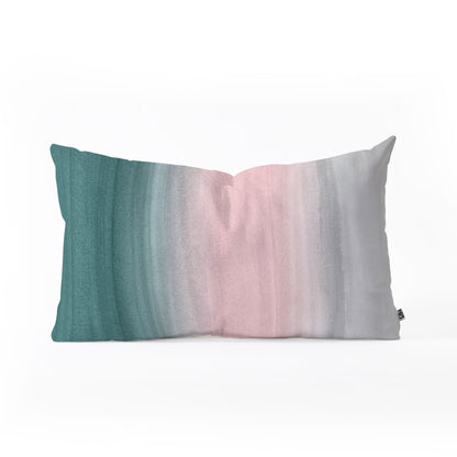 Anitas Bellas Artwork Teal Blush Gray Watercolor Throw Pillow - Decor Addict, LLC