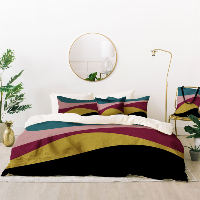 Colour Poems Abstract Color Waves Bedding Collection