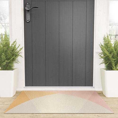 Colour Poems Cecilia Pink Welcome Mat Collection