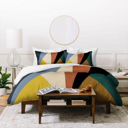 Colour Poems Geometric Triangles Bold Bedding Collection - Decor Addict, LLC