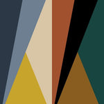 Color Poems Triángulos geométricos Bold Bedding Collection