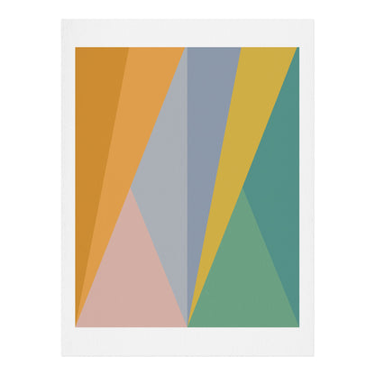 Colour Poems Geometric Triangles Rainbow Wall Art - Decor Addict, LLC