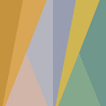 Collection de literie arc-en-ciel de triangles géométriques de poèmes de couleur
