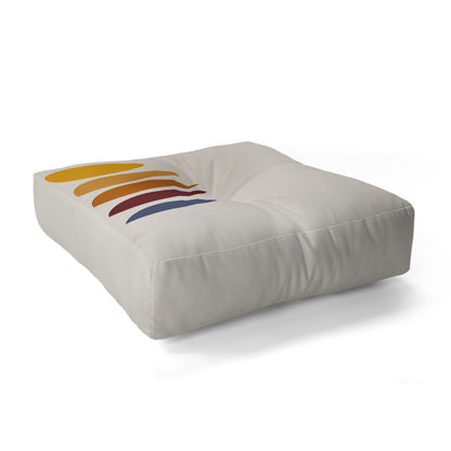 Colour Poems Minimal Sunrise Sunset I Floor Pillow Collection - Decor Addict, LLC