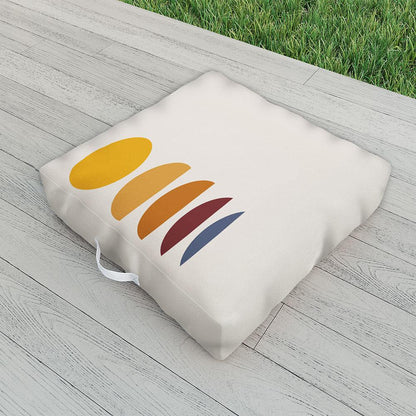 Colour Poems Minimal Sunrise Sunset I Floor Pillow Collection - Decor Addict, LLC