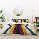 Colección de ropa de cama Color Poems Retro Stripes Reflection Iii