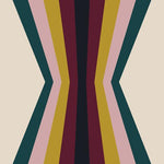 Colección de ropa de cama Color Poems Retro Stripes Reflection Iii