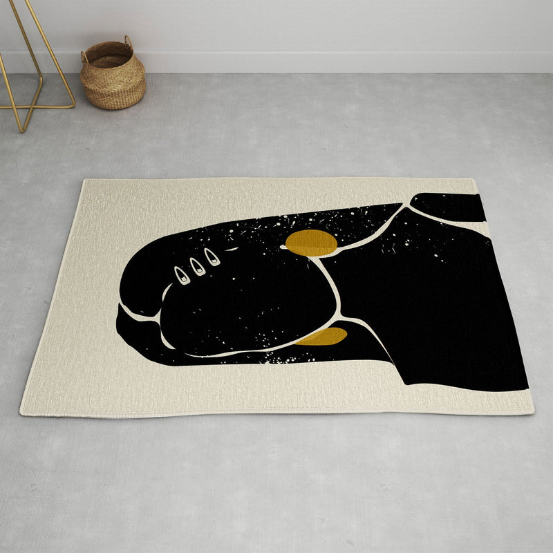 Colección de alfombras Domonique Brown Black Hair No 3
