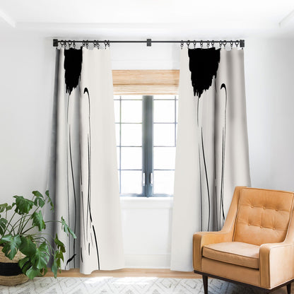 Domonique Brown Nude In Black No 2 Window Treatment - Decor Addict, LLC