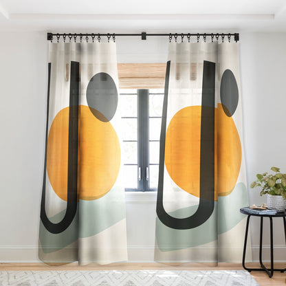 Domonique Brown Oranges Window Treatment - Decor Addict, LLC