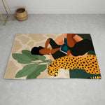 Colección de alfombras Domonique Brown Stay Home Number 1