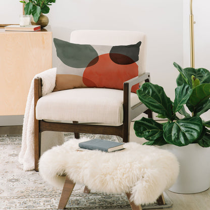 Emanuela Carratoni Winter Abstract Theme Throw Pillow - Decor Addict, LLC