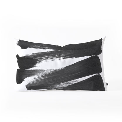 Galleryj9 Black Brushstrokes Theme Throw Pillow - Decor Addict, LLC