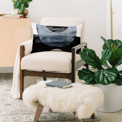 Galleryj9 Circles B&W Geometric Throw Pillow - Decor Addict, LLC