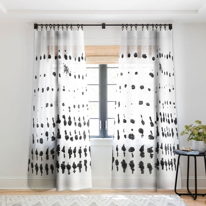 Galleryj9 Medium Dots Black and White Window Treatment - Decor Addict, LLC