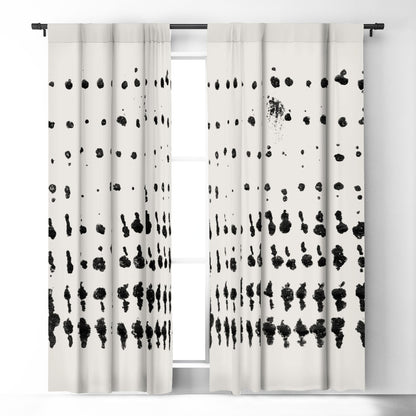 Galleryj9 Medium Dots Black and White Window Treatment - Decor Addict, LLC