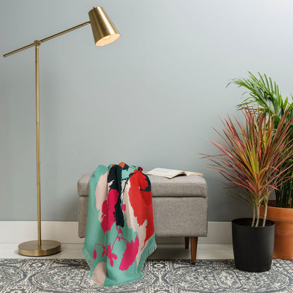 Garima Dhawan Cherry Blossom 5 Throw Blanket - Decor Addict, LLC