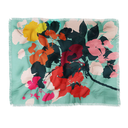 Garima Dhawan Cherry Blossom 5 Throw Blanket - Decor Addict, LLC