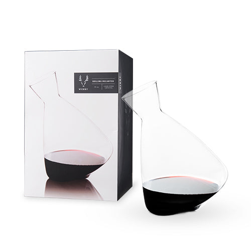 Décanteur à vin en cristal roulant par Viski®