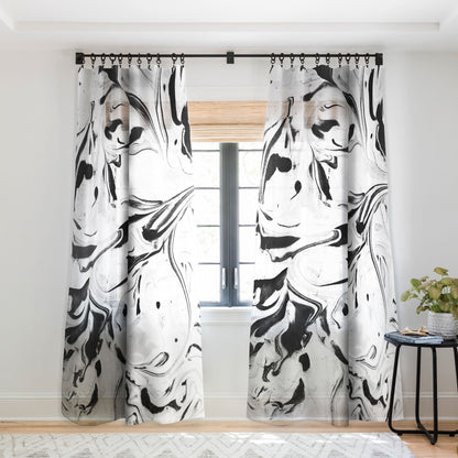 Jacqueline Maldonado Black And White Marble Window Treatment - Decor Addict, LLC