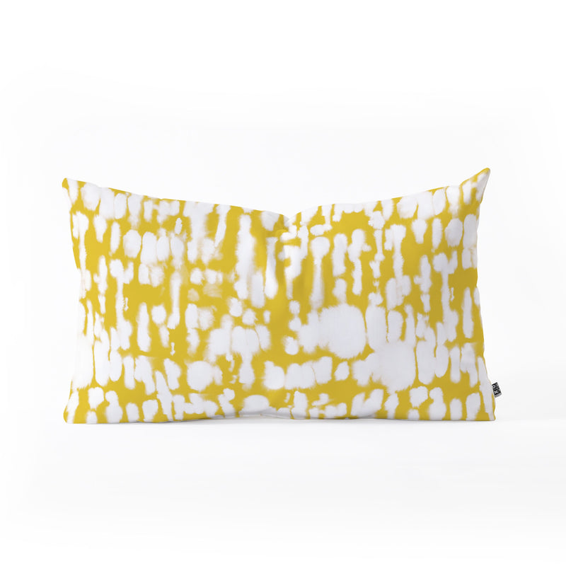 Jacqueline Maldonado Inky Inverse Yellow Throw Pillow
