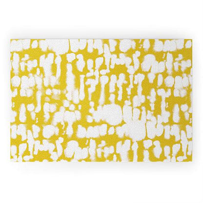 Jacqueline Maldonado Inky Inverse Yellow Welcome Mat Collection - Decor Addict, LLC