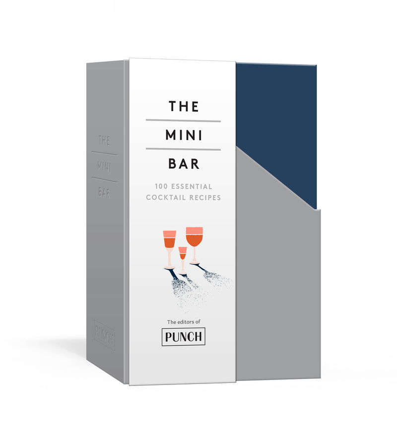 The Mini Bar: Juego de libros de 100 recetas esenciales de cócteles