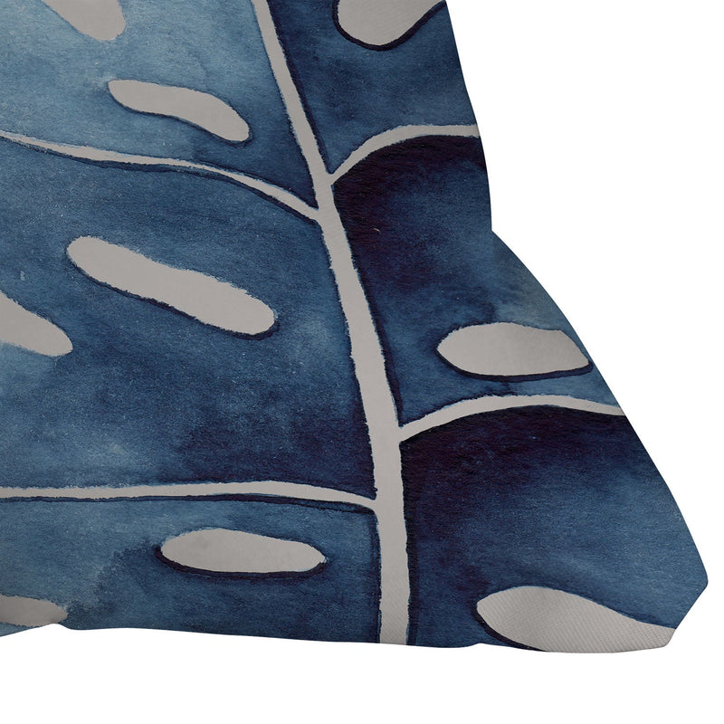 Kris Kivu Blue Botanicals II Throw Pillow Collection