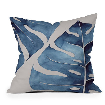 Kris Kivu Blue Botanicals II Throw Pillow Collection - Decor Addict, LLC
