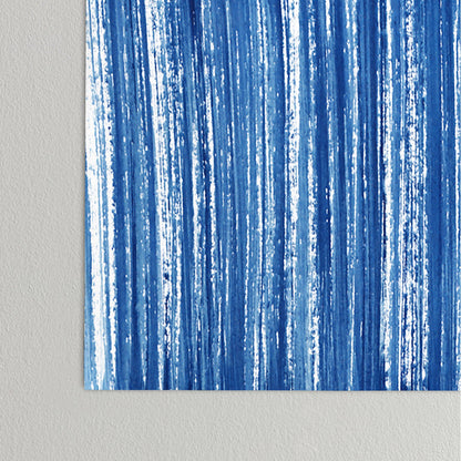 Kris Kivu Indigo Abstract Brush Strokes Wall Art - Decor Addict, LLC